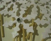 Cupcake Toppers Christmas Snowflakes White 12 ct Il_170x135