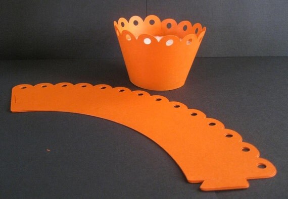 Cupcake Wrappers Orange Il_570xn