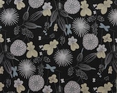 Alexander Henry Trios Cotton Lawn Fabric in Black