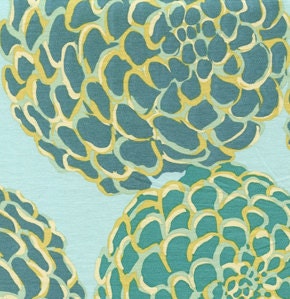 Valori Wells Del Hi Home Dec Sateen Fabric in Aqua