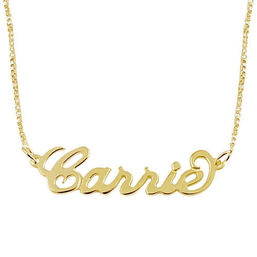 18K Gold Plated Personalized Name Necklace - Choose any name to personalize