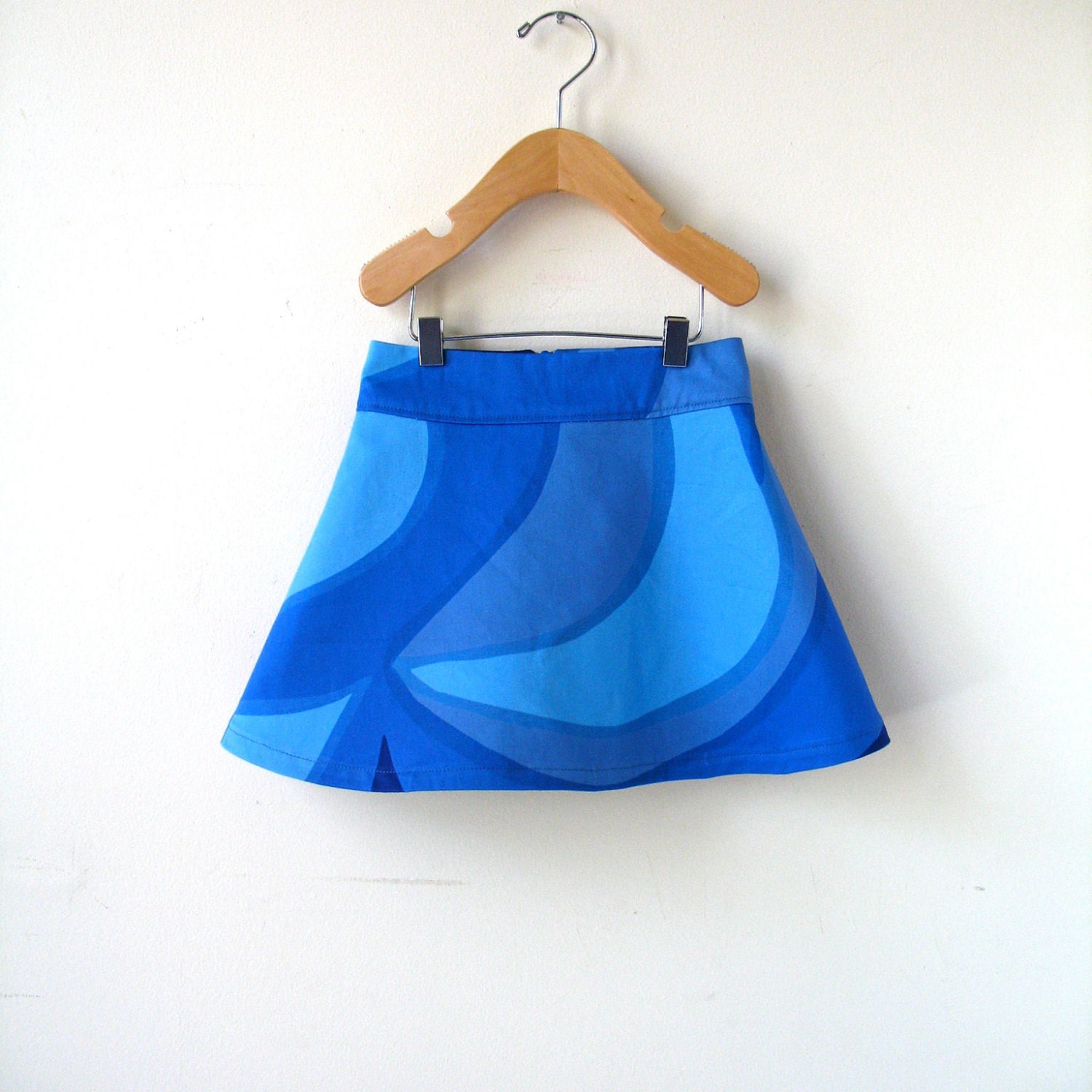 Marimekko Girls Skirt - 3T in Beautiful Blue Cotton