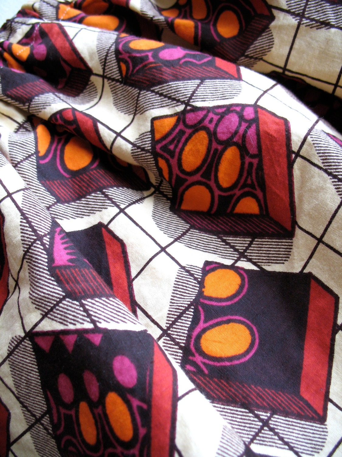 Girls Elastic Waist Skirt - African Wax Print