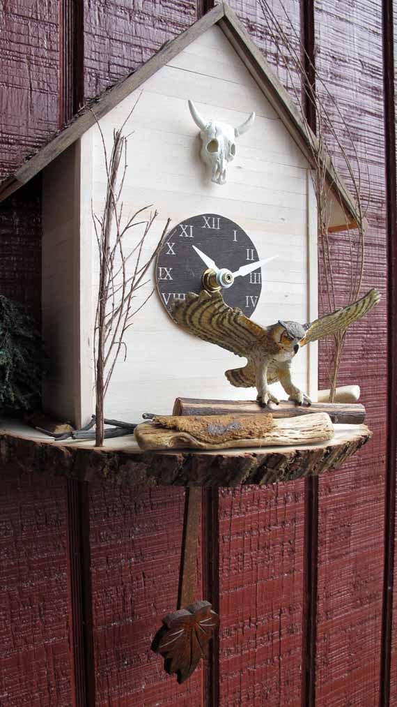 Hooting Owl Cuckoo Clock by blackforestworks on Etsy