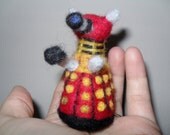 Needle felted Dalek