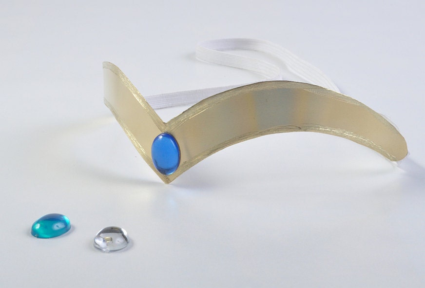 Sailor Moon: Neptune, Uranus, or Saturn brass tiara with elastic