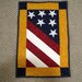 Stars and Stripes quilted wallhanging. Fourth of July. Patriotic decor.