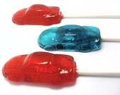 Buy 10 Get 10 Free -  NASCAR RACE CAR Lollipops - Any Color and Flavor