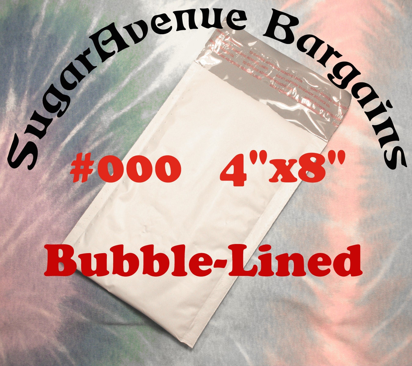 50 Size 000 4 x 8 Shipping Poly Bubble Mailers Bags Envelopes NEW 4"x8"