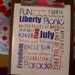 Fourth of July / Patriotic / Summer Subway art