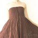 Sale 50% Off, Strapless Beach Wedding Dress, Boho Wedding Dress.
