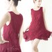 Comfy Cotton Spring Summer Top in Red