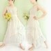 Layered Romantic Cotton Dress in Off White