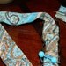 BOOT BLING made from recycled scarf