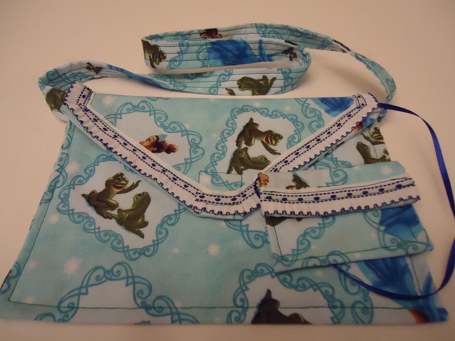 Princess and Frog Purse with attached Coin Pocket