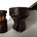 German opera glasses, field glasses, with leather case from 1920s, by Emil Busch - multinett