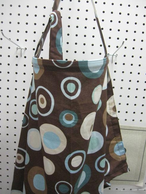 Breastfeeding nursing cover like hooter hider  READY to ship  Milky  baby original label teal circles