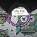 baby ring sling toddler carrier wrap adjustable -BLACK base Groovy OWLS rare tail or choose fabric