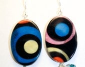 Rainbow Dot Dangle Earrings