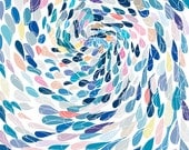 Sale - Buy 2 Get 1 Free - Ocean of the Universe - 11 x 17 Limited Edition 29/100 - Ocean print, poster, abstract art