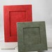 Vintage Paper Frames in Deep Scarlet Red and Medium Pewter Grey - Unused - circa 1980s. Holds 4x6 and Smaller Photos
