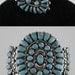 Reserved....Vintage Sterling Silver and Turquoise Cuff Bracelet and Matching Ring (Size 8.5) by Navajo Nation Artisans circa late 1960s