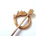 Golden aztec- indian tribal arrow hair pin shawl pin