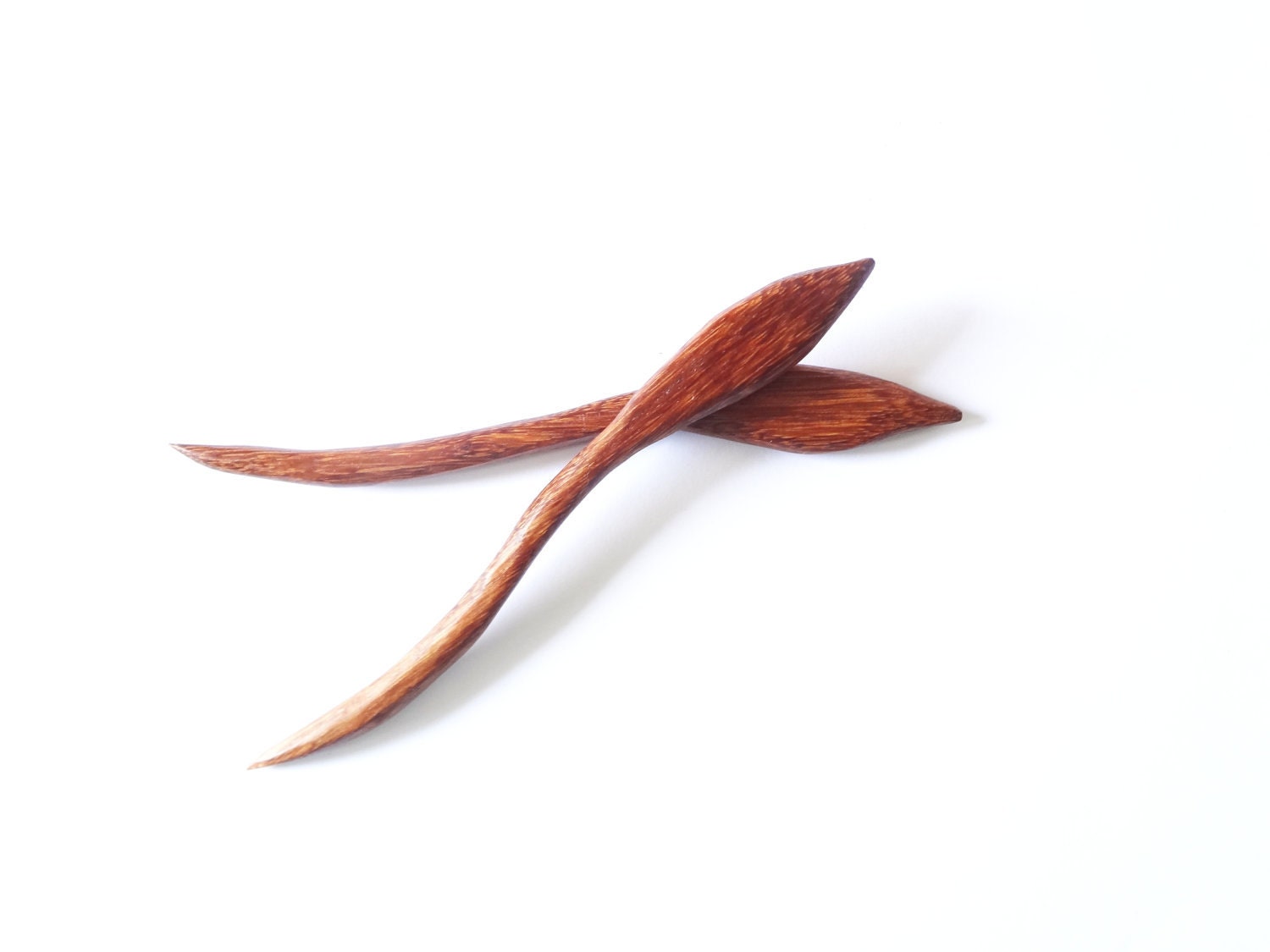 wacapou exotic wood double hair stick