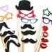Fun Photo Booth Props - The Party Collection - 18 piece set - Birthdays, Weddings, Parties - Photobooth Props