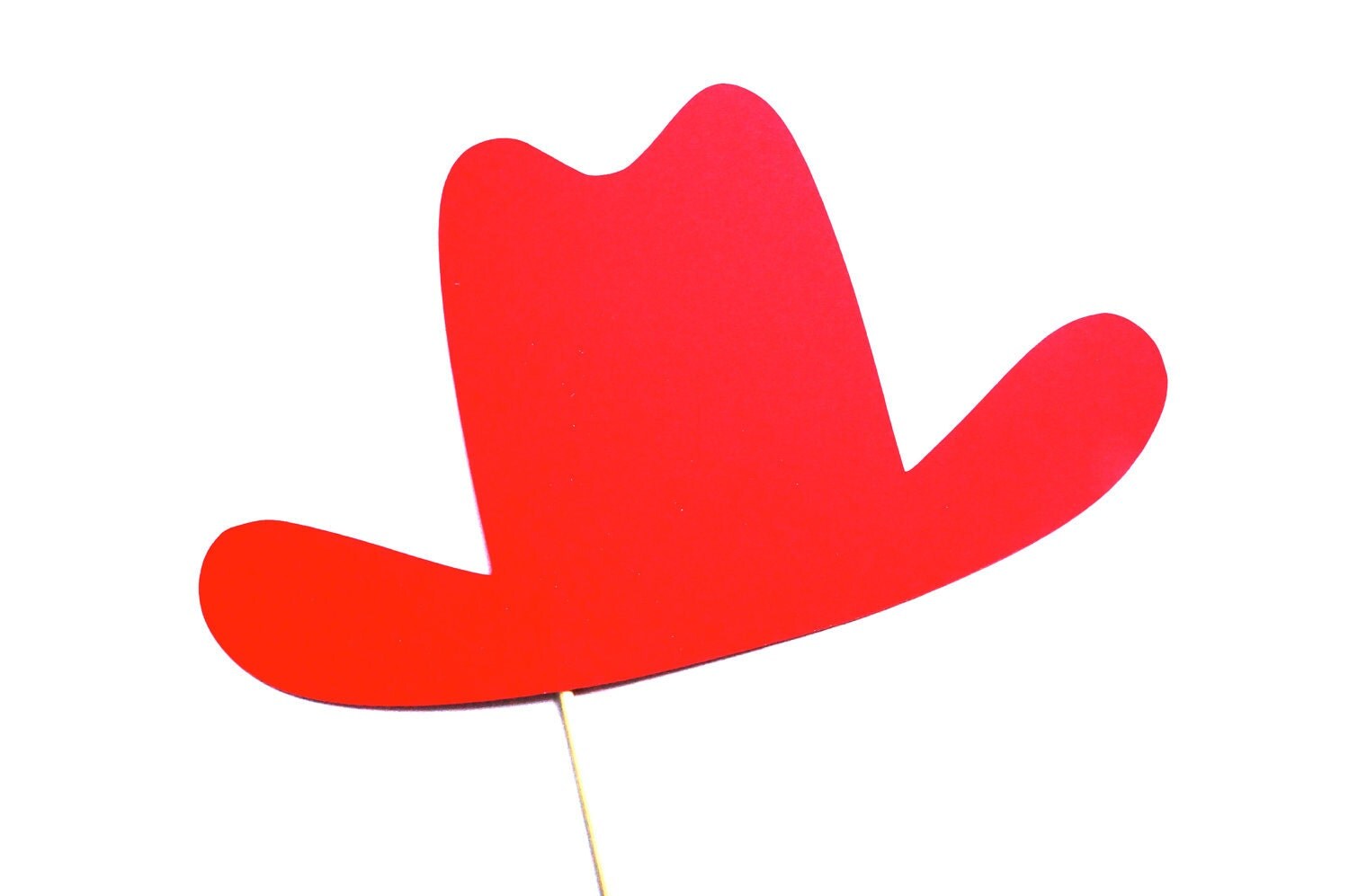 Photo Booth Props RED Cowgirl/Cowboy Hat Prop by TheManicMoose