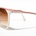 Amazing Vintage Sunglasses Cream with Red Stripes Retro SO HOT
