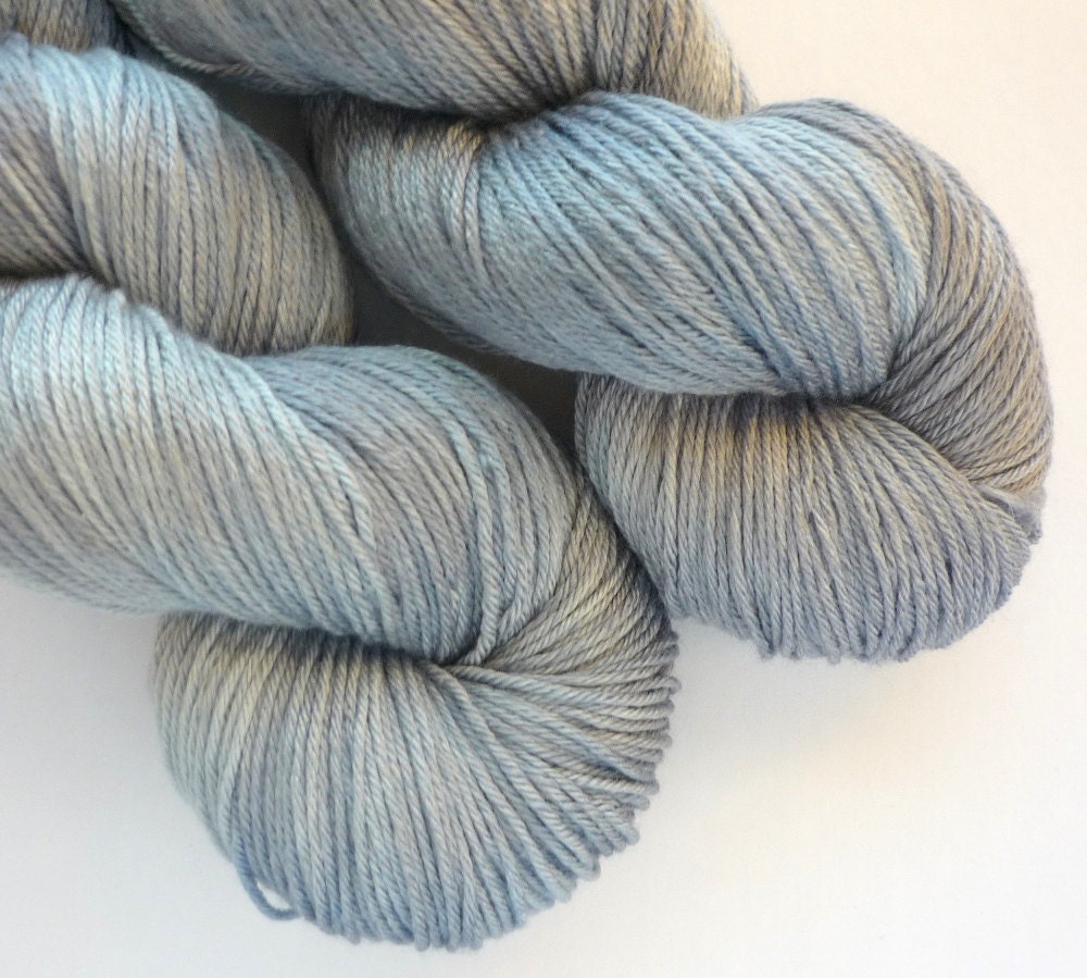 Merino Silk Sock Yarn - Hand Dyed 50/50 Merino Silk Fingering Weight in Stardust Colorway