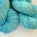 Merino Silk Sock Yarn - Hand Dyed 50/50 Merino Silk Fingering Weight in Seven Seas Colorway