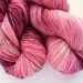 Merino Sock Yarn - Hand Dyed Superwash Merino 2-ply Fingering Weight Yarn in Cherry Blossom Colorway