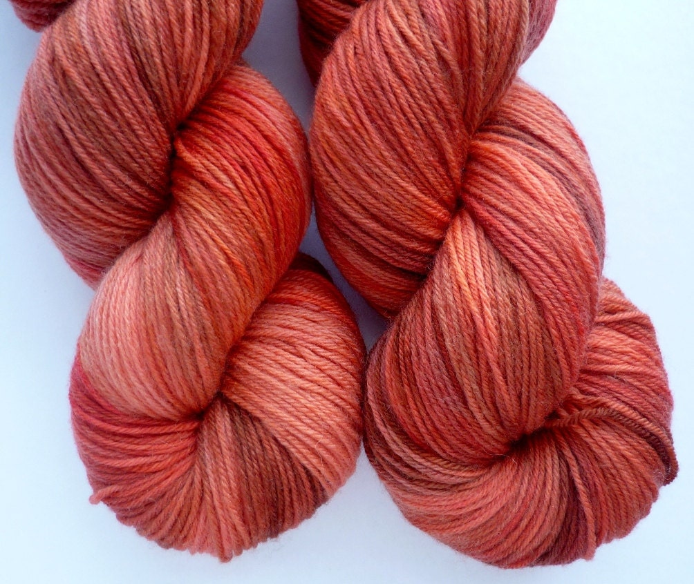 Merino Cashmere Sock Yarn - MCN Fingering Weight Yarn in Grand Canyon Colorway