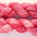 Merino Silk Yarn - Hand Dyed 50/50 Merino Silk Fingering Weight in Azalea Colorway