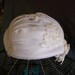 1950s wedding hat turban modernist cloche NOS with original tags  by Miss Lillian for Vogue Bridals in Modern Bride veil