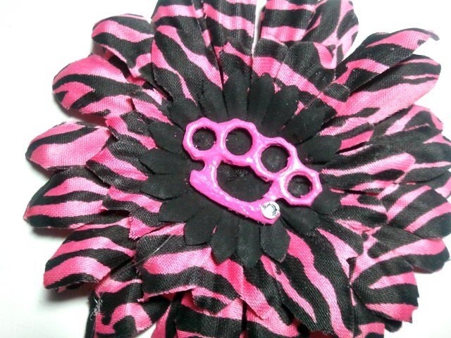 Zebra Brass Knuckles