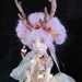 RESERVED KIM Ooak Art Doll -Cassandre deer doll jointed clay art doll -Handmade