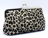 Leopard print - Large Clutch Purse (L-132)