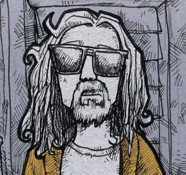 The dude art illustration drawing ink pencil pen digital print comic