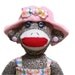 PASTEL PATTY Sock Monkey Gal