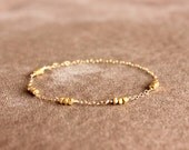 gold nugget stone - dash gold bracelet