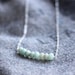 amazonite sterling silver beaded bar necklace