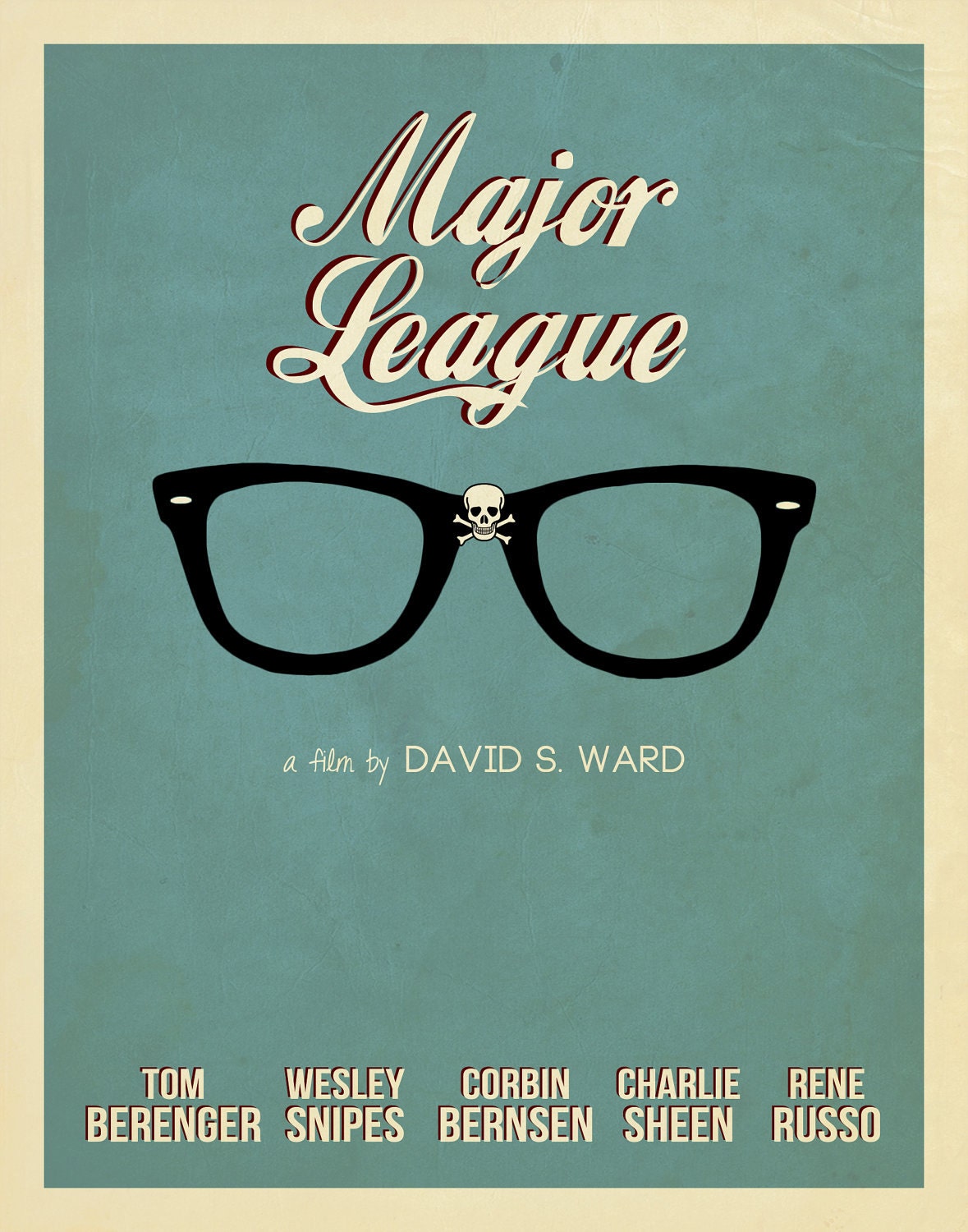 Major League Minimalist Movie Poster 11" x 14" Print