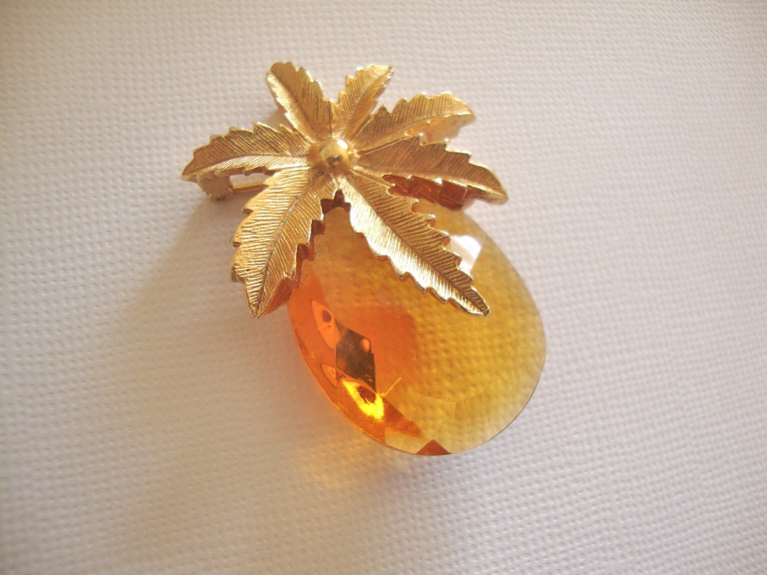 Pineapple Brooch Pendant Combo by Sarah Coventry