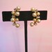 Vintage Faux Pearl & Rhinestone Earrings