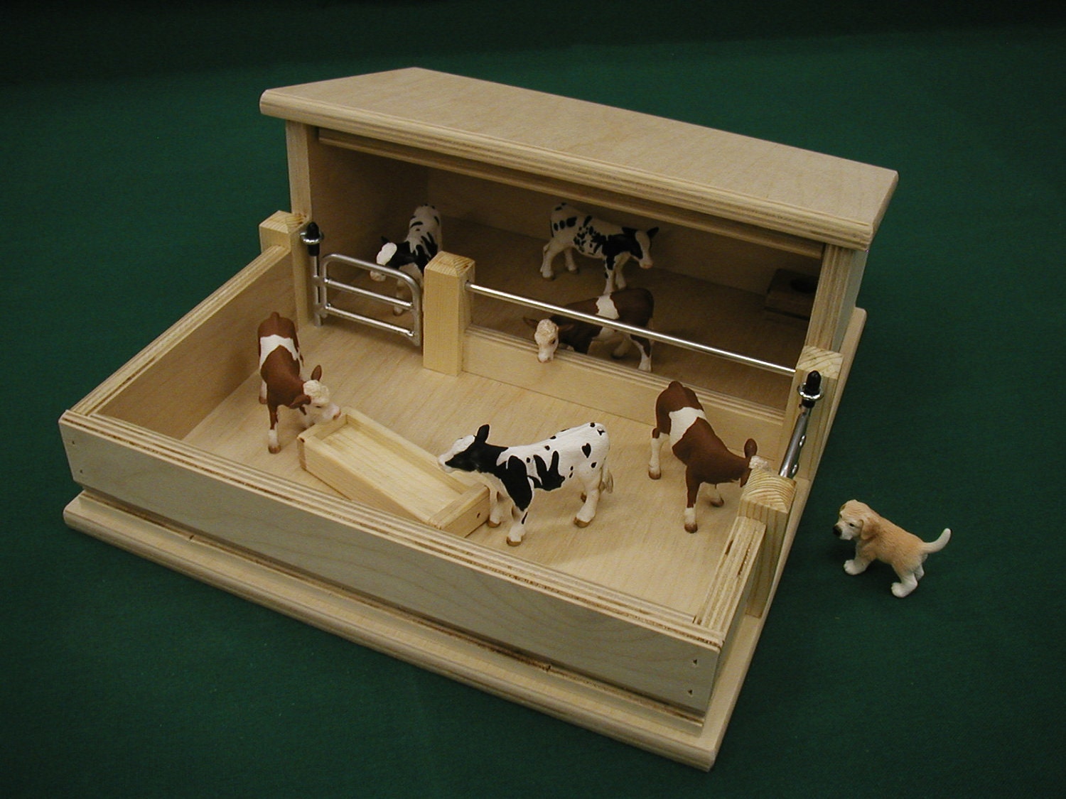 Items similar to Set of Toy Wooden Cattle Feed Bunks and More on Etsy