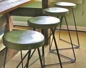 Industrial Coleman Bar Stool -CONCRETE & STEEL- Handmade