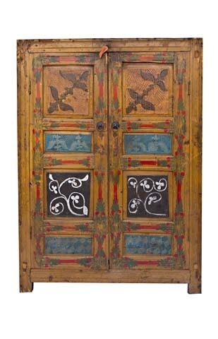 Handmade Sindhi Closet-Made from Refurbished wood and natural paint